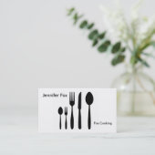 食事用器具類の名刺 名刺 (スタンド正面)