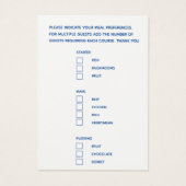 食事結婚選択サファイアブルーアート (裏面)