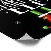 食事補助食小妖精や小人クリスマスおもしろいファミリー一致キリスト ポスター (角)