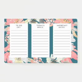 食事計画の重要な日付の水色をリストする ポストイット