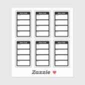 食事計画 シール (シート)