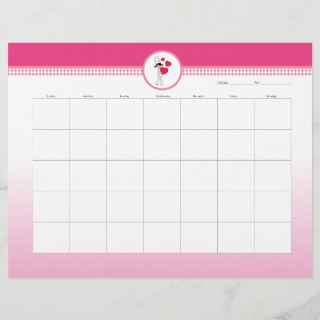 食事週間プランナーシート (正面)