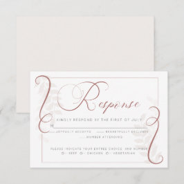 食事選択の返信 | カイエンヌと  ブラッシュ 招待状