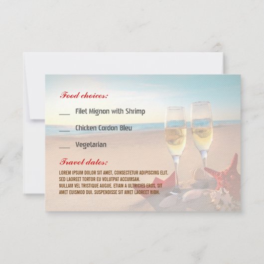 食事 旅行 出欠カード (裏面)