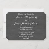 食事、飲み物、そして下手なダンスの黒板 招待状 (裏面)