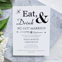 食事 飲み物 私たちは結婚しました！ 秘密結婚パーティー