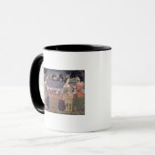 食事、Goaを食べているポルトガルの女性 マグカップ (正面左)