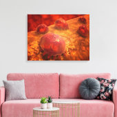 食作用マクロファージの顕微鏡的見解1 キャンバスプリント (インサイチュ (リビング))