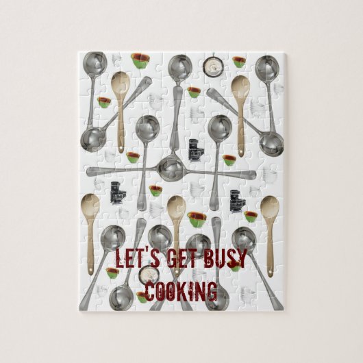 食具木製スプーンジグソーパズルデイジー ジグソーパズル (縦)