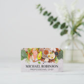 食卓に広がる食べ物 |料理 名刺 (スタンド正面)