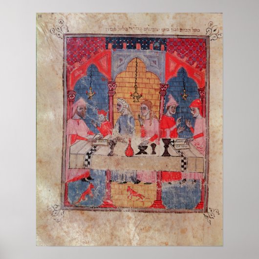 食卓に集まった家族が過ぎ越しに来た ポスター (正面)