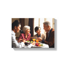 食卓を囲む温かい家族の瞬間