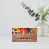 食卓上の野菜パーソナルシェフ 名刺 (スタンド正面)