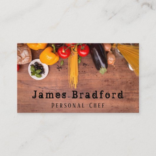食卓上の野菜パーソナルシェフ 名刺 (正面)