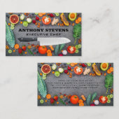 食卓用果物及び野菜 | シェフナイフ 名刺 (正面/裏面)