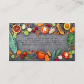 食卓用果物及び野菜 名刺 (裏面)