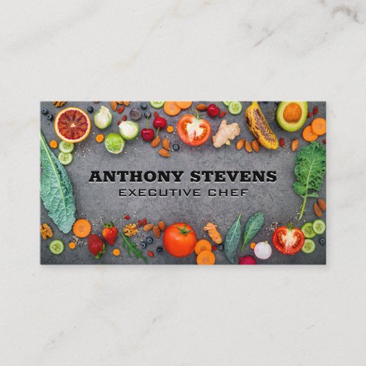 食卓用果物及び野菜 名刺 (正面)
