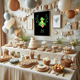 食卓看板アリゲーターベイビーシャワーポスター ポスター