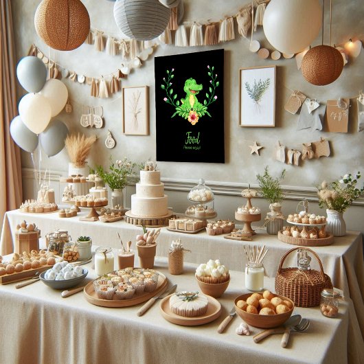 食卓看板アリゲーターベイビーシャワーポスター ポスター