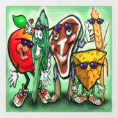 食品おもしろい窓の貼り ウィンドウサイン (シート)