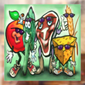 食品おもしろい窓の貼り ウィンドウサイン (シート2)