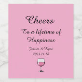 食品および飲料ラベルセット ワインラベル (シングルラベル)