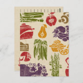 食品お祝いレシピ葉書 ポストカード (正面/裏面)