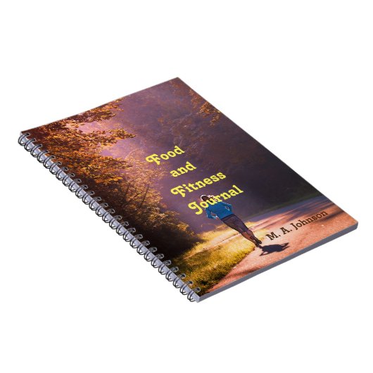 食品とフィットネスのノート 個人用ジャーナル ノートブック (右側)