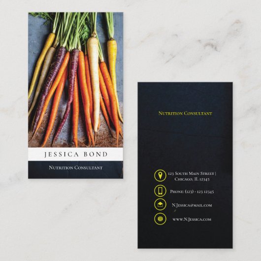食品の栄養写真 名刺 (正面/裏面)