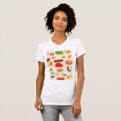 食品の種類 Tシャツ (正面フル)