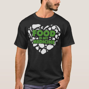 食品は私の薬 栄養士 健康的な食事 健康的な Tシャツ