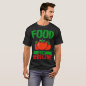 食品は私の薬 登録栄養士 健康的な食事 健康 Tシャツ (正面フル)