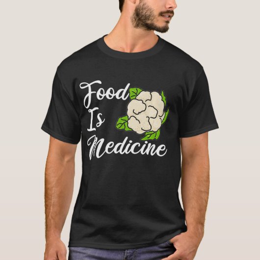 食品は薬の栄養士ギフト管理栄養士食品 Tシャツ (正面)