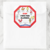 食品アレルギーシール スクエアシール (バッグ)