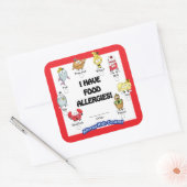 食品アレルギーシール スクエアシール (封筒)
