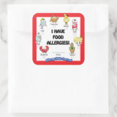 食品アレルギーシール スクエアシール (バッグ)
