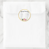 食品アレルギーラベル ラウンドシール (バッグ)