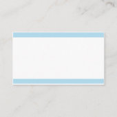 食品アレルギーレストラン警告カードテンプレート 名刺 (裏面)