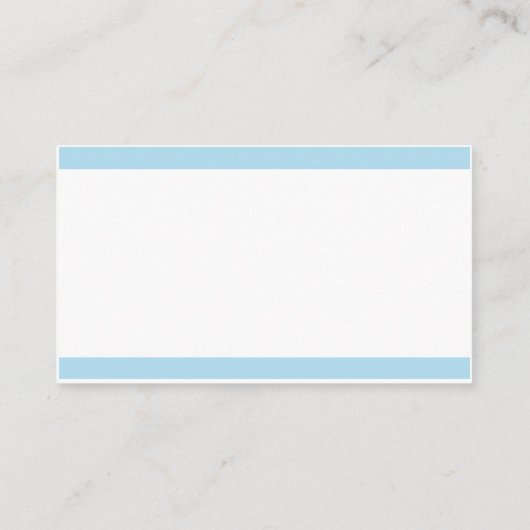 食品アレルギーレストラン警告カードテンプレート 名刺 (裏面)