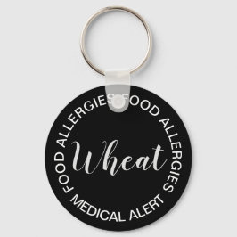 食品アレルギー医療警告キーチェーン キーホルダー