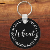 食品アレルギー医療警告キーチェーン キーホルダー (正面)