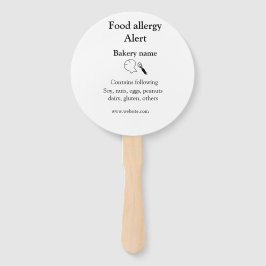 食品アレルギー警告を追加文字食品アイテムinvita ハンドファン
