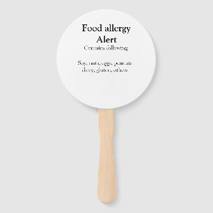 食品アレルギー警告を追加文字食品アイテムinvita ハンドファン
