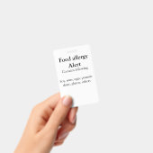 食品アレルギー警告を追加文字食品アイテムinvita バッジ (Handheld)