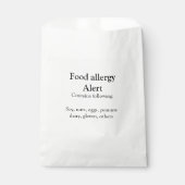 食品アレルギー警告を追加文字食品アイテムinvita フェイバーバッグ (正面)