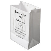 食品アレルギー警告を追加文字食品アイテムinvita ミディアムペーパーバッグ (正面アングル)