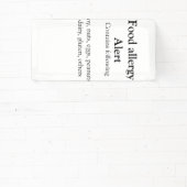 食品アレルギー警告を追加文字食品アイテムinvita 横断幕 (インサイチュ)