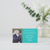 食品アレルギー警告シェフパーソナライズされたプレイダートカード 名刺 (スタンド正面)