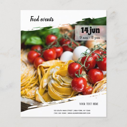 食品イベント チラシ (正面)