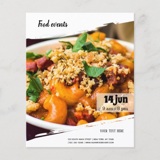 食品イベント チラシ (正面)